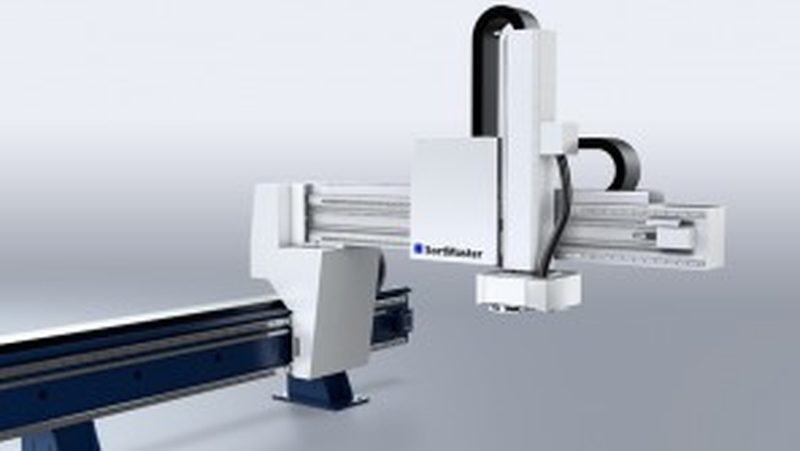 Fully automated sorting The new SortMaster is the perfect companion to the 2D laser machines in the TruLaser Series 5000. Simultaneous to the machining itself, the SortMaster removes the parts, sorts and stacks them fast and reliable.