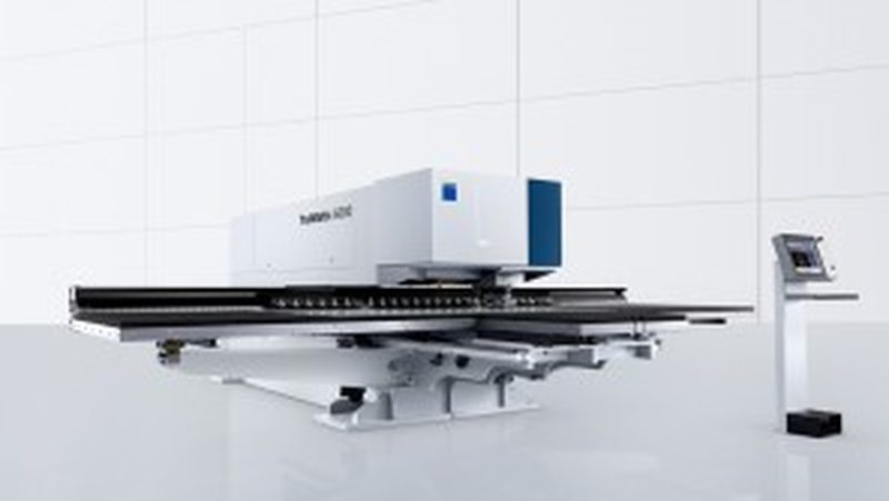 Combined punching and laser processing rises to a new class The TruMatic 6000 fiber joins the advantages of the solid-state laser with high-quality punching technology, making it a productive punch laser machine when working thin sheet metal. It rapidly cuts, punches and shapes sheet metal up to 6.4 millimeters thick.